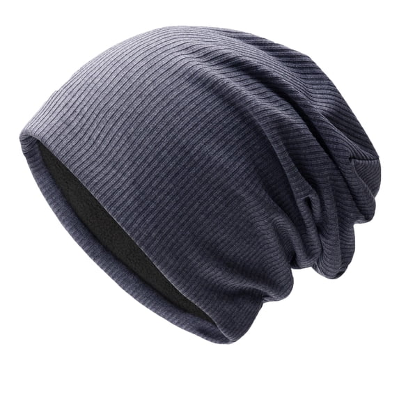 Uooqdmx Slouchy Beanie Warm Beanie Knitted Beanie Slouchy Cap Skull Cap for Winter Caps for Men Slouchy Beanie Hat Blue One Size