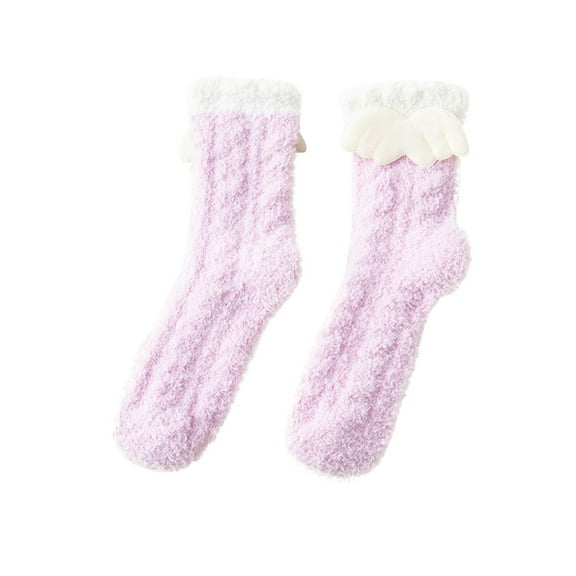Uooqdmx Thermal Socks for Women, Cute Gifts, Slipper Socks for Women, Thick Crew Socks, Small Gifts for Women, Hot Pink One Size