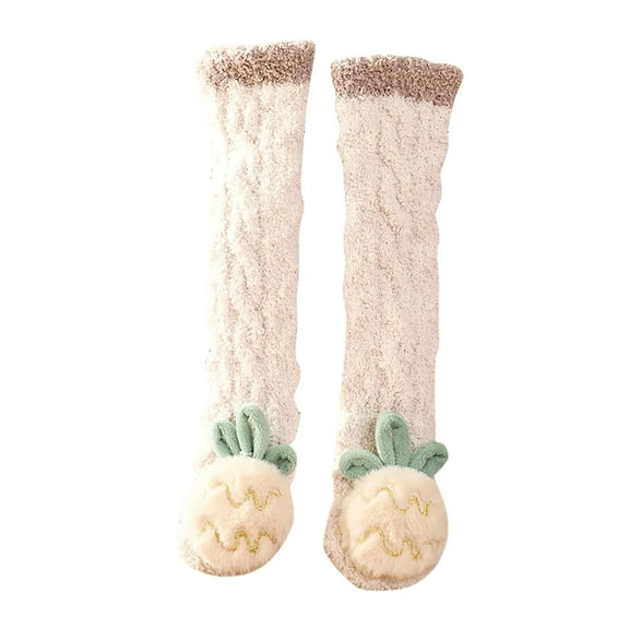 Uooqdmx Toddler Knee High Socks, Baby Stockings, Fluffy Socks, Fluzzy Socks, Plush Socks, A One Size