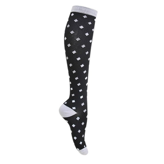 Uooqdmx Travel Compression Socks, Compression Socks for Varicose Veins, Travel Compression Socks for Women, Cycling Socks, Long Compression Socks for Women, D L/XL