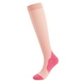 thumbnail image 1 of Uooqdmx Travel Compression Socks, Mid Crew Socks Women, Hiking Socks, Travel Compression Socks for Women, Knee High Socks, Pink S, 1 of 1