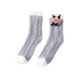 thumbnail image 1 of Uooqdmx Warm Socks for Women, Plush Socks, Slipper Socks for Women, Sleeping Socks, Thick Crew Socks, Dark Gray One Size, 1 of 3