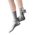 thumbnail image 1 of Uooqdmx Women Cotton Socks, Women Crew Socks, Comfortable Socks for Women, Workout Socks, Athletic Socks for Women, Gray One Size, 1 of 5
