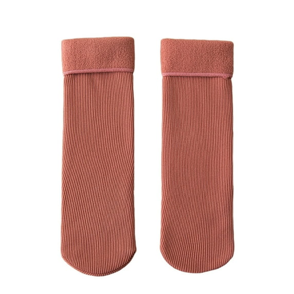 Uooqdmx Womens Crew Socks, Fleece Lined Socks, Breathable Socks Women, Soft Socks, Winter Socks for Women, Pink One Size