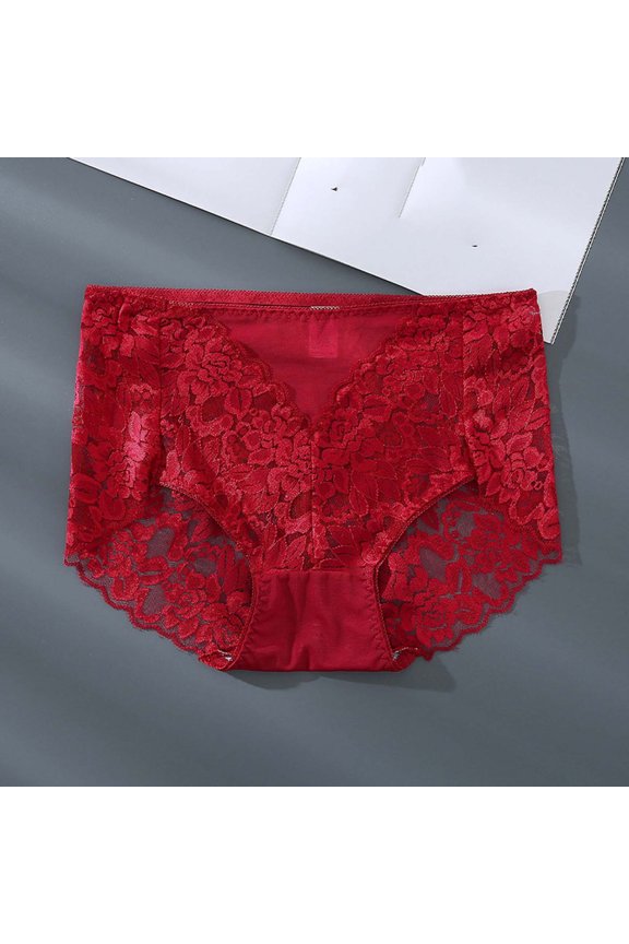 Bikini Panties for Women Floral Embroidery Briefs Delicate Edge Smooth Romantic Intimates Gift