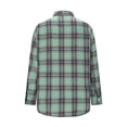 thumbnail image 1 of Uootdi Button Down Shirt for Gift Women Long Sleeve Plaid Flannel Cotton Shirts Shackets Business Casual Blouse Top, 1 of 4