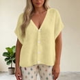 thumbnail image 1 of Uootdi Cardigans for Women V Neck Button Front Cap Sleeve Sweaters Loose Fit Soft Comfy Casual Daily Knit Sweaters Gift, 1 of 5
