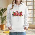 thumbnail image 1 of Uootdi Christmas Hoodie for Women Gift Christmas Tree Xmas Santa Graphic Printed Sweatshirt with Pocket Holiday Shirts, 1 of 4