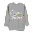 thumbnail image 1 of Uootdi Christmas Long Sleeve Gift Shirt for Women Oversized Christmas Lights Christmas Bern-ese Mountain Dog Christmas Gnome M erry Christmas Sweatshirt, 1 of 6