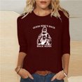 thumbnail image 1 of Uootdi Easter Christian Jesus Faith Sweatshirt for Women Jesus Cross Printed Pullover Funny Crew Neck Comfy Loose 3/4 Sleeve Shirts Gift, 1 of 5