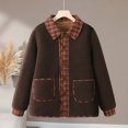 thumbnail image 1 of Uootdi Fuzzy Fleece Jackets for Women Turn Down Collar Button Down Long Sleeve Coats Plus Size Fall Tops for Women with Front Pocket, 1 of 9