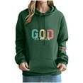 thumbnail image 1 of Uootdi God Is Good Embroidered Sweatshirt for Gift Women Christian Jesus Religious Pullover Trendy Crewneck Inspirational Top, 1 of 3