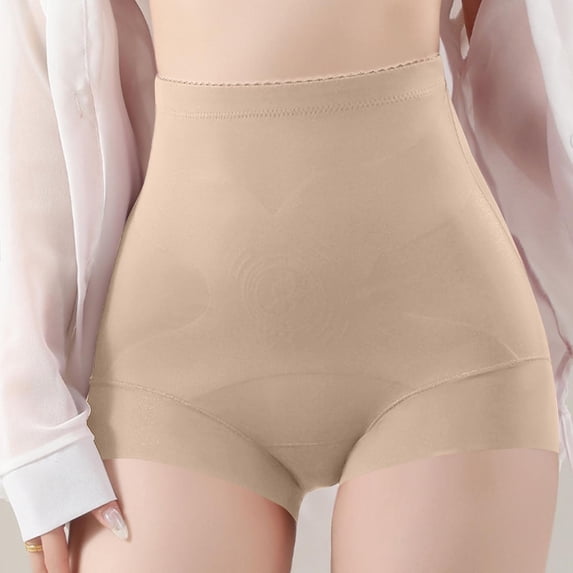 Uootdi High Waisted Shapewear Panties Tummy Control Seamless Full Coverage Support Briefs Smooth Compression Sleek Daily Intimates Gift