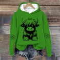 thumbnail image 1 of Uootdi Highland Cow Hoodies for Women Cute Funny Graphic Long Sleeve Sweatshirt Cowgirl Plus Size Clothes for Women Y2K Gift Cow P, 1 of 2