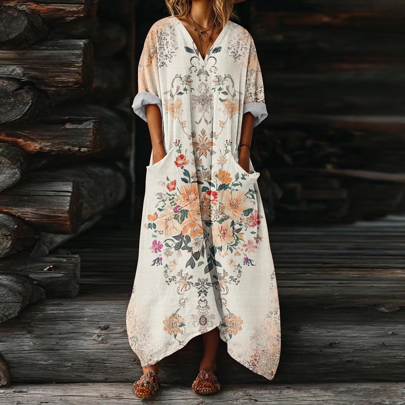 floral patch maxi dress floral pink dresses for women What Dreams Are Made of Floral Maxi Dress