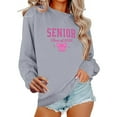 thumbnail image 1 of Uootdi Oversized Long Sleeve Shirt Gift Crewneck Senior Class of 2026 Graduation Sweatshirt for Women Teen Girls Pullover, 1 of 5