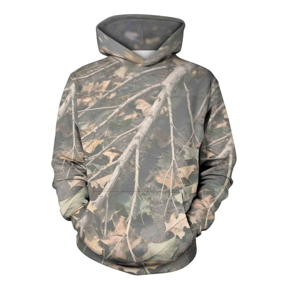 Uootdi Oversized Long sleeve Sweatshirt for Women Camo Leaf Maple Leaf Pattern Winter Hoodies with Gift Oversized Long sleeve Sw eatshirt for