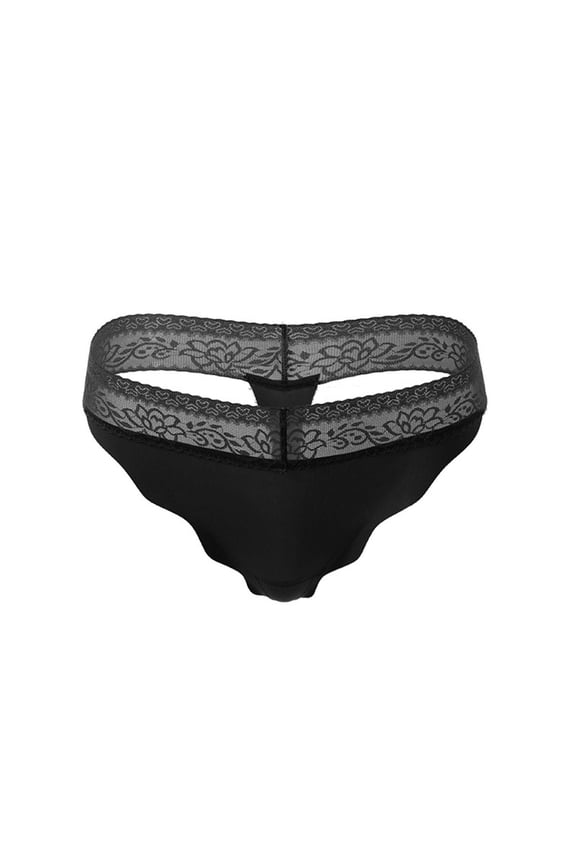 Scalloped Edge Bikini Panties for Women Hollow Back No Show Briefs Delicate Edge Sweet Intimates Gift