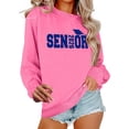 thumbnail image 1 of Uootdi Senior Class of 2026 Graduation Sweatshirt for Women Oversized Crewneck Long Sleeve Shirt Pullover Teen Clothes Gift Loo se Pullover Tops, 1 of 5