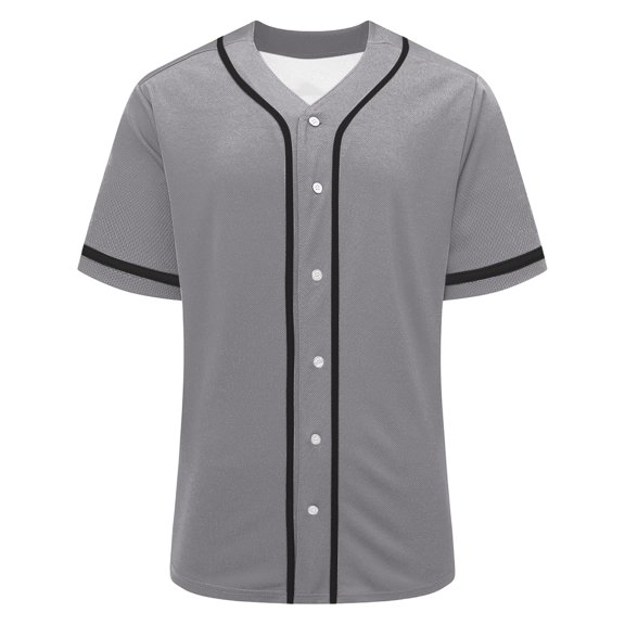 Uootdi Summer Tops for Women V Neck Contrast Trim Button Front Short Sleeve Relaxed Fit Shirts Baseball Sport Breathable Workout Tees Women