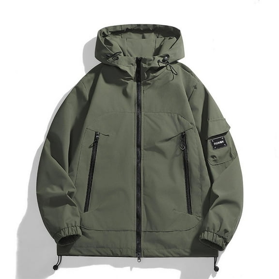 Uootdi Waterproof Lightweight Jackets for Women Men Outdoor Softshell Hooded Raincoat Zip Up Athletic Hoodies with Pockets Gift