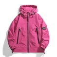 thumbnail image 1 of Uootdi Waterproof Lightweight Jackets for Women Men Outdoor Softshell Hooded Raincoat Zip Up Athletic Hoodies with Pockets Gift, 1 of 8