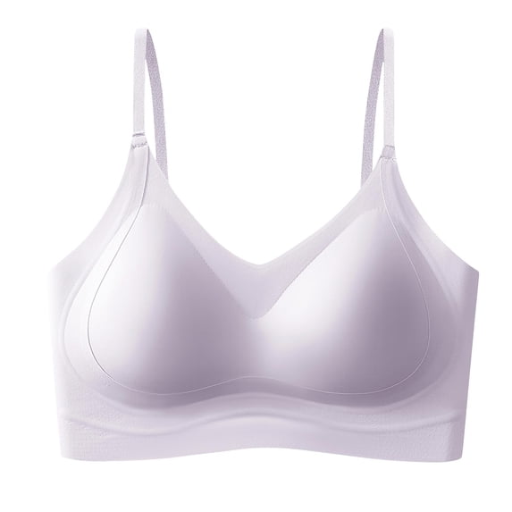 Women's Solid Color Push-up Zipper Breathable Jelly Bra For Everyday Wear