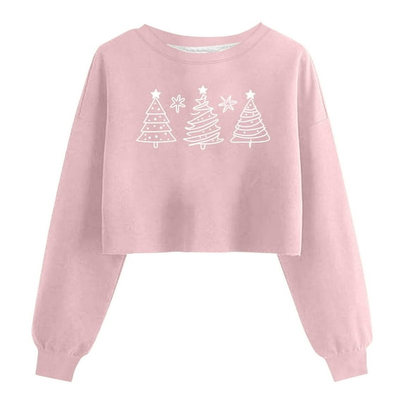 Uootdi Women Christmas Sweatshirt Xmas Tree Red Wine Glass Shirt Gift Xmas Santa Hat Graphic Funny Christmas Classic Printed Pul lover