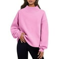 thumbnail image 1 of Uootdi Women Gift Fall Clothes Womens Oversized Turtleneck Long Sleeve Sweatshirts Pullover Hoodies Tops Trendy Queen, 1 of 8