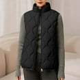 thumbnail image 1 of Uootdi Women's Lightweight Down Vest Puffer Sleeveless Jacket Stand Collar Zipper Warm Winter Outerwear with Pockets, 1 of 7