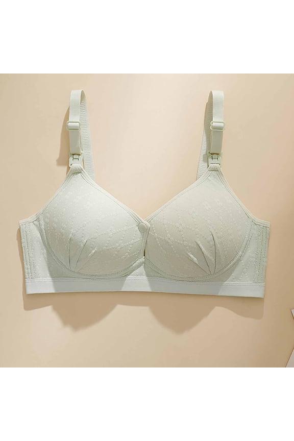 Womens Jacquard Nursing Bras Loose Fit Clip Down Wireless Textured Support Full Coverage Maternity Bralettes Comfort Intimates Gift