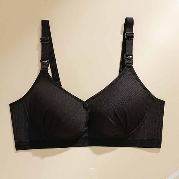 Uootdi Womens Maternity Nursing Bras Relaxed Fit Adjustable Straps Breathable Stretch Postpartum Support Bralettes Daily Intimates Gift