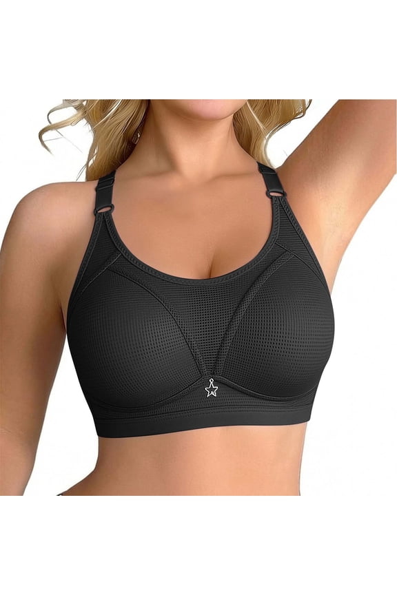 Womens Wireless Bras Mesh Breathable Star Charm Full Coverage Support Bralettes Soft Lift Comfort Relaxed Fit Daily Intimates Gift