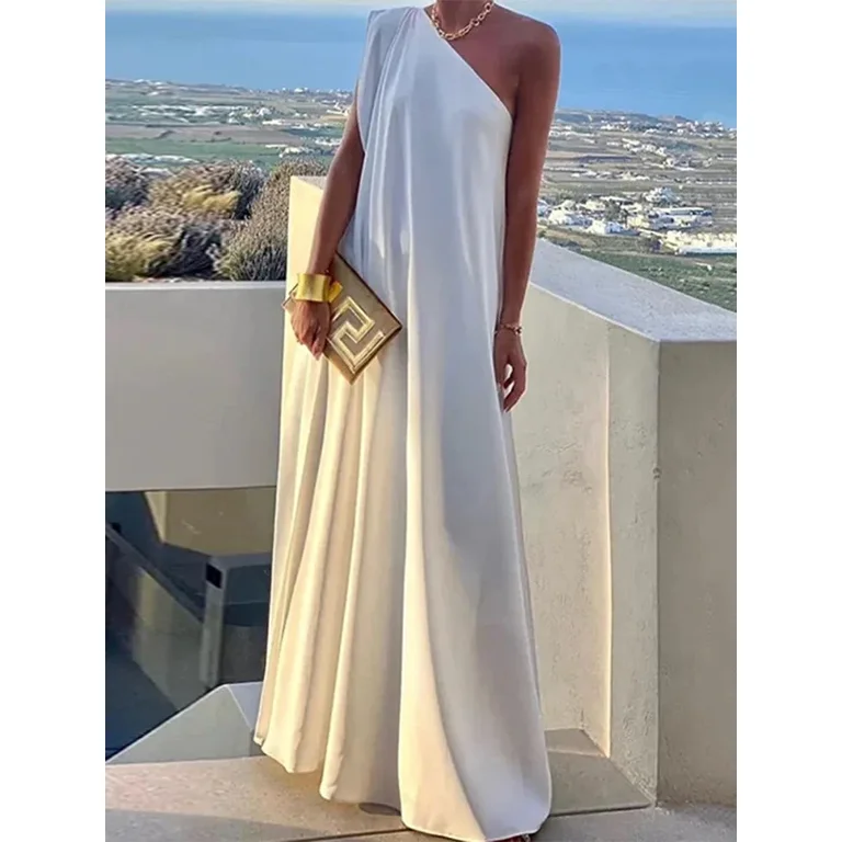 Casual Solid Split Joint Off the Shoulder Straight Dresses(3 colors) Casual Solid Split Joint Off the Shoulder Straight Dresses(3 colors)