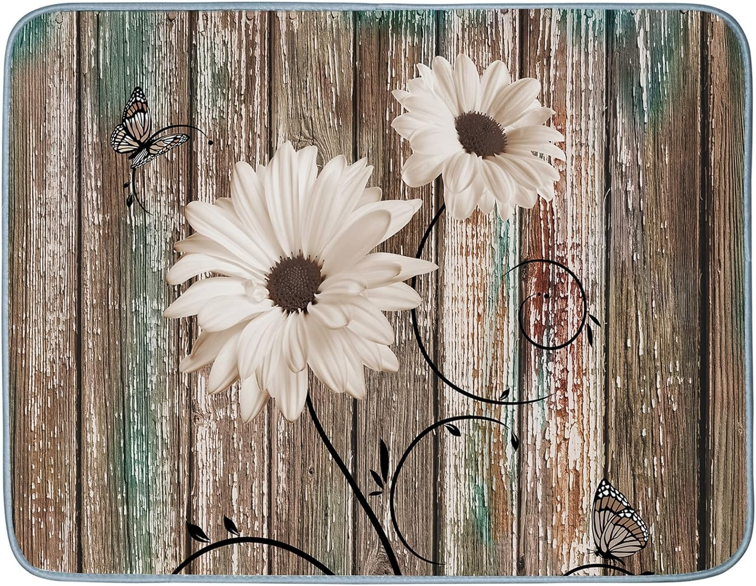 Uorbeay Dish Drying Mats for Kitchen Counter, TOPCARPENTER Refreshing