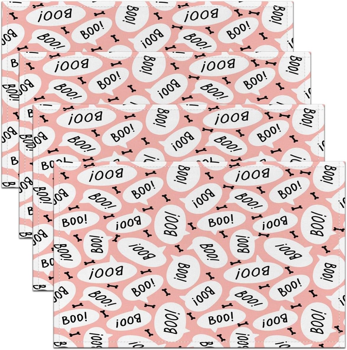 Uorbeay Love Table Mats Placemat Cartoon Cute Heart Shaped Placemats