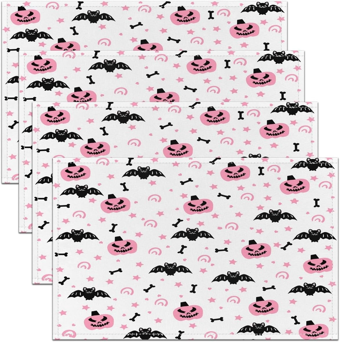 Uorbeay Love Table Mats Placemat Cartoon Cute Heart Shaped Placemats