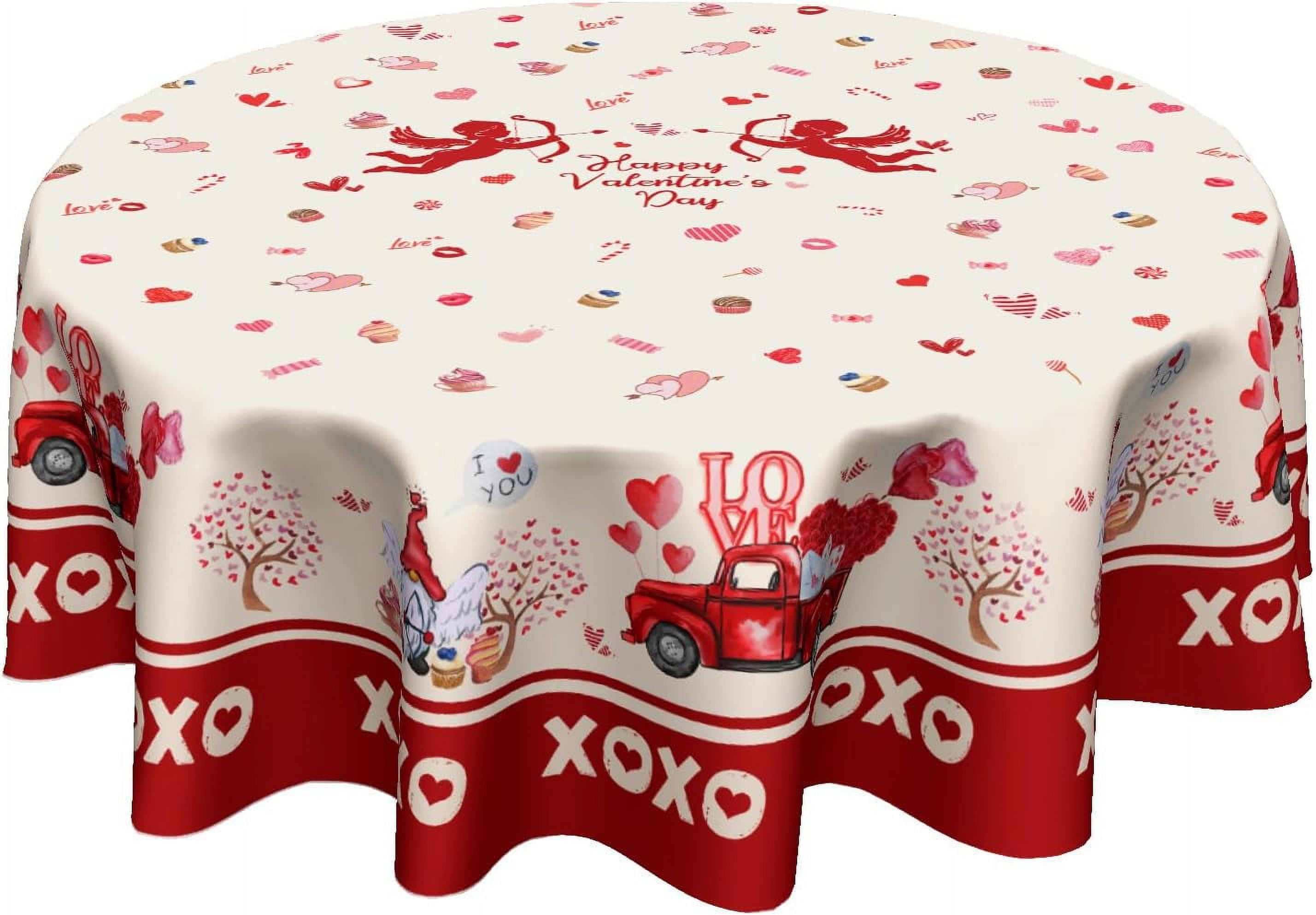 mardi gras round tablecloth