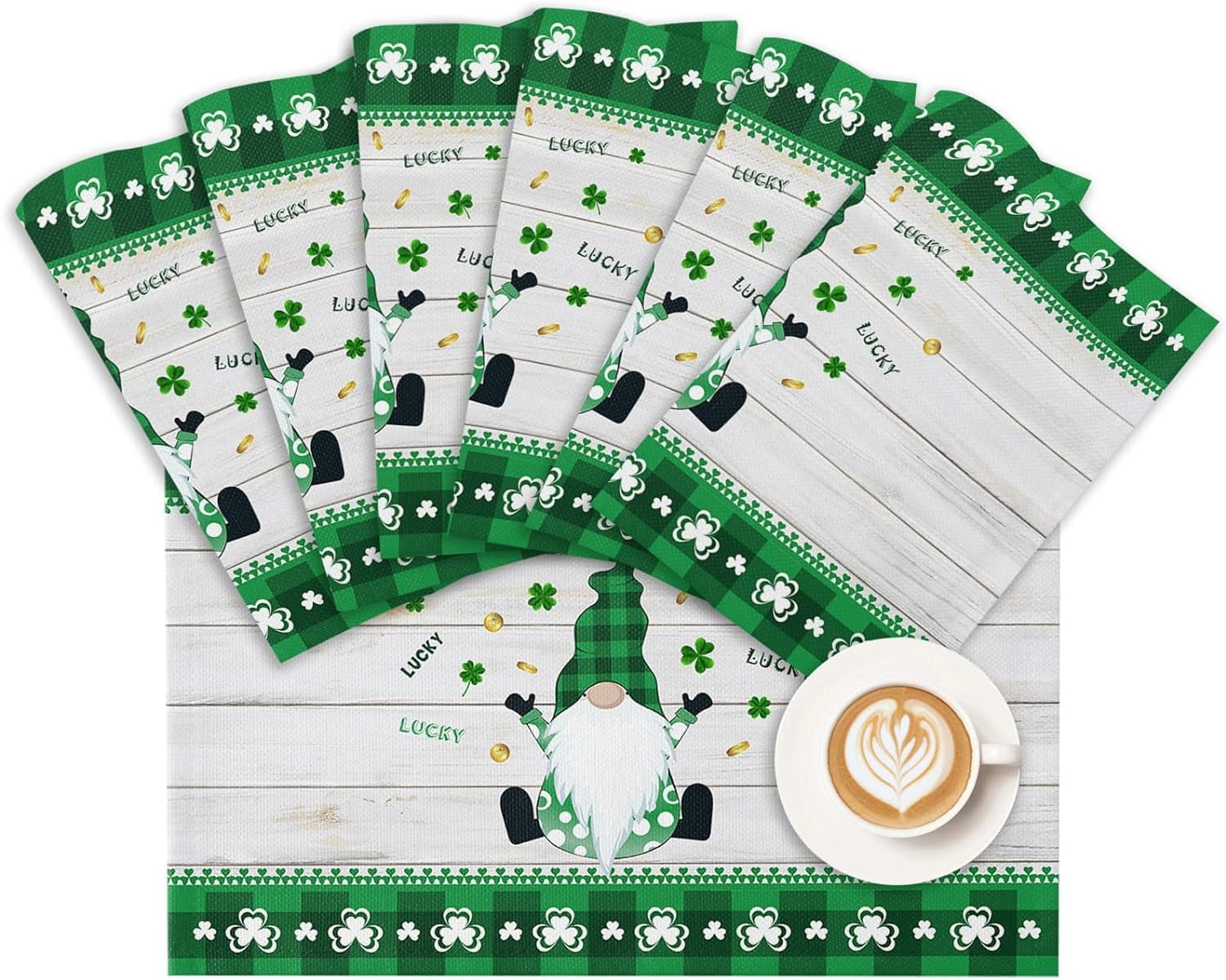st patricks day cloth placemats