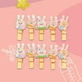 Uorcsa Office Craft Stationery Cartoon Easter Rabbit Clip Hanging Photo