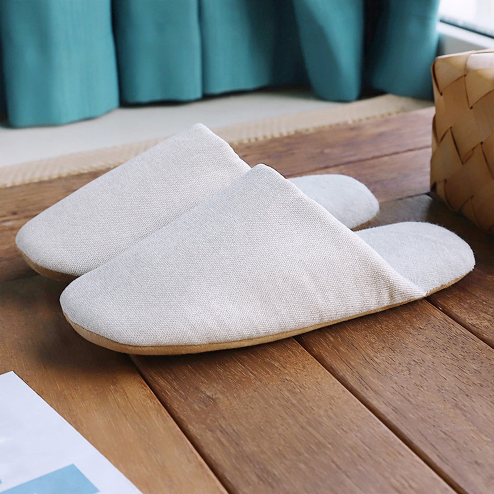 Uorcsa Womens Slippers Wide Width Winter Indoor Warm Household Cotton