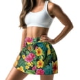 thumbnail image 1 of Uorisango Hawaiian Hibiscus Tennis Golf Skirts for Women Comfortable Stretchy Women's Active Performance Skort Casual Relaxed Daily Wear for Workout Pickleball Running Size XS, 1 of 7