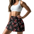 thumbnail image 1 of Uorisango Red Rose Women's Athletic Golf Skorts Skirts Lightweight Versatile Running Sports Pickleball Skirt for Women Fashionable with Shorts Underneath Workout Sports Daily Wear, 1 of 7