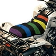 thumbnail image 1 of Uorisanigo 10x23 Inches ATV Seat Covers Replacement Compatible with Most ATV Seats Complete Seat Replacement, Breathable Fabric Dustproof Covers, Easy Installation(LGBT Rainbow Pride), 1 of 7