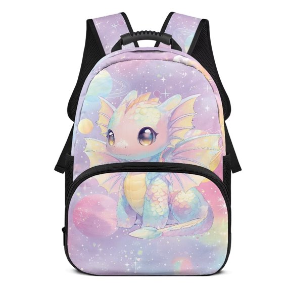 Uorisanigo 17 Inch Galaxy Dragon Backpack for Boys Girls 5-12, Multifunctional Travel and Sports Daypack, Breathable School Bag for Kindergarten with Padded Straps