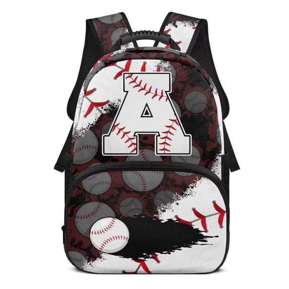 Uorisanigo 17 inch Baseball Pattern Backpack Schoolbags for Kids Lightweight Boys Girls Backpack Sports Casual Daypack with Adjustable Padded Straps for Elementary Kindergarten