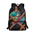 thumbnail image 1 of Uorisanigo 17 inch Basketball Dinosaur Backpacks for School with Adjustable Padded Straps Universal Kids Backpack Fit Preschool Elementary Kindergarten Bookbag 6-12 Year Old, 1 of 6