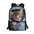 thumbnail image 1 of Uorisanigo 17 inch Kids Cute Cowboy Cat School Backpack for Preschool Kindergarten Elementary Bookbag for Boys and Girls Fashion Accessory Fit School, Camps and Travel, 1 of 6