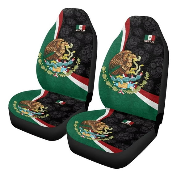 Uorisanigo 2 Pack Car Seat Covers Set Front Seats Only Puerto Rican Flag Print Auto Driver Seat Covers Universal Fit Most Truck SUV Vans Auto Accessories Interior