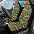 thumbnail image 1 of Uorisanigo 2 Pcs Car Seat Covers Set Vehicle Front Seat Protection Aztec Sunflower Leopard Print Car Interior Covers Seats Protectors Universal Fit for Sedans SUVs Pick-up Trucks, 1 of 7